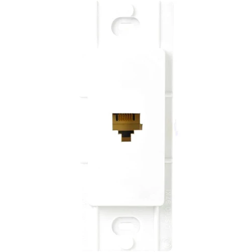 Lutron CA-PJ-WH Claro Telephone Jack, White