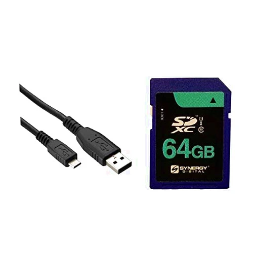 Synergy Digital Accessory Kit Compatible with Synergy Digital, Works with Polaroid Pop Instant Digital Camera Includes: USBM USB Cable, SY-SD64GB Memory Card