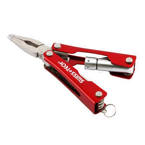 SWISS+TECH ST35000 Mini Pocket Multi-Tool, 8-in-1 Tool, Use During Camping, Sports (Single Pack)