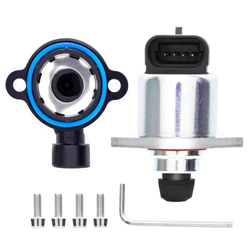 Somusen TPS Throttle Position Sensor and IAC Idle Air Control Valve IACV Compatible with Chevy LS1 LS2 LS6 LSX LS7 Throttle Body