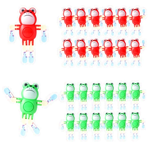 REHALY Robot Frogs Fidget Spinners Toys Transformable Fingertip Gyro Chain Toy Deformable DIY Stress Relief Fidget Toy for Adults Kids ADHD Autism Pinata Goodie Bag Birthday School Prizes Gift (Frogs)