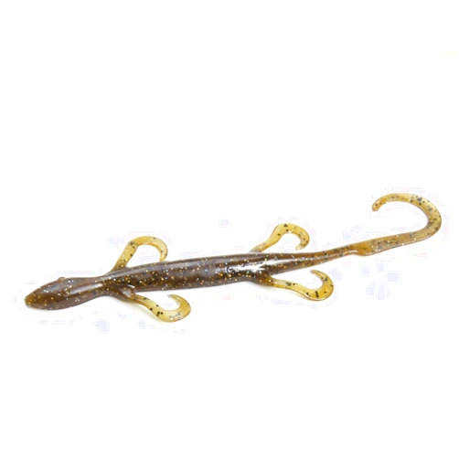 Zoom Bait Magnum Lizard Fishing Bait, Green Pumpkin Magic, 8