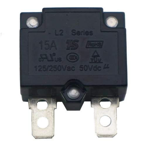 JIARUIXIN 2Pcs 15A 125/250Vac 50Vdc Automatic Reset Relay Fuse Therma Switch Circuit Breaker Current Overload Protector Children Ride On Toy Car Accessories