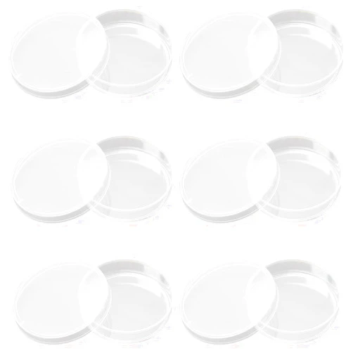 Othmro Round Plastic Petri Dish with a Lid 60mmx15mm Transfer Culturing Cells for Medical Biological Scientific Research and Other Scientific Lab Applications 10pcs