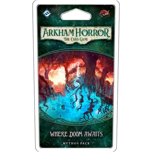 Fantasy Flight Games Arkham Horror The Card Game Where Doom Awaits MYTHOS PACK | Horror Game | Mystery Game| Cooperative Card Game| Ages 14+ | 1-2 Players| Average Playtime 1-2 Hours | Made by Fantasy Flight Games, Green