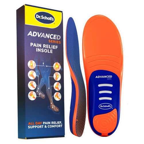 Dr. Scholl's Dr. Scholl’s Advanced Pain Relief Insoles for Men Women, Heavy Duty Orthotics Inserts for Work Shoes & Boots, Plantar Fasciitis & Arch Support, Flat Feet, Shock-Absorbing, Supports up to 340 lbs