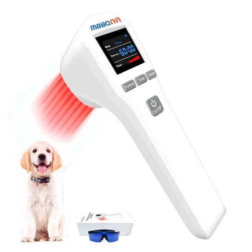 MBBQNN Cold Laser Therapy Device 4x808nm +16X650nm Low Level Laser Therapy for Pain Relief Arthritis Muscle Joints Tissue Red Light Therapy for Dog Cat Horse Pets Wound Healing Reduce Inflammation