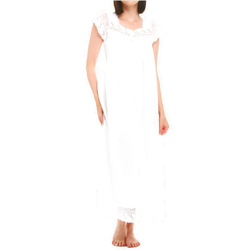 Alexander Del Rossa 100% Cotton Nightgowns for Women, Long Lightweight Womens Cotton Nightgown Adult Night Gowns