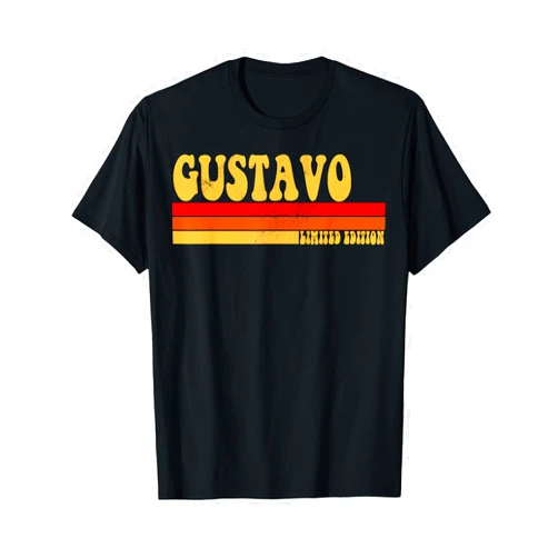 AmaStyle Co. GUSTAVO Name Personalized Idea Men Retro Vintage GUSTAVO T-Shirt