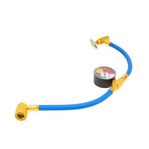 SEWACC R134A Car AC Refrigerant Charge Hose R134A 1/2 Thread AC Charge Hose with Pressure Gauge Air Conditioning Charge Recharge Hose kit