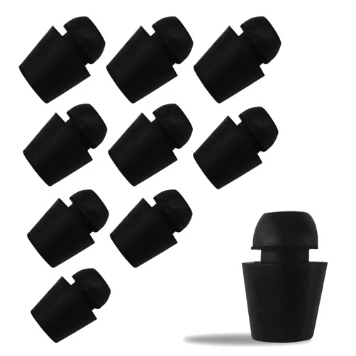 Tobenbone 10PCS Car Door Bumper Stopper Absorber, Front/Rear Car Door Protector Edge Guards, Universal Rubber Auto Door Dampers Buffer Pads, Door Side Protection Car Accessories(Black)
