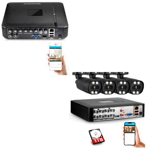 TOWODE 1080P 8CH H.265+ DVR Surveillance Video Recorders,Standalone 4-in-1 CCTV Digital Video Recorder DVR for Security Camera Home Surveillance System