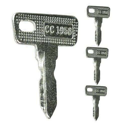 Gradora 4PCS Golf Cart Club Car Keys Replacement for 1982-Up Club Car Precedent DS and Tempo Gas Electric 1012505