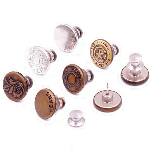 Taoqiao [Upgraded] 8 Sets Perfect Fit Instant Button, Adjustable Jeans Button Instant, 1 inch Buttons Adds Or Reduces an Inch to Any Pants Waist in Seconds