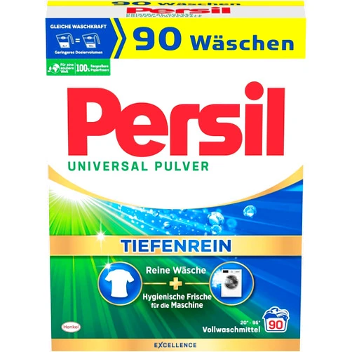 Persil Universal Detergent Powder (90 Loads | 11.9 lbs | 5.4 kg) - All-in-one Solution For Deep Clean Laundry And Freshness For The Machine
