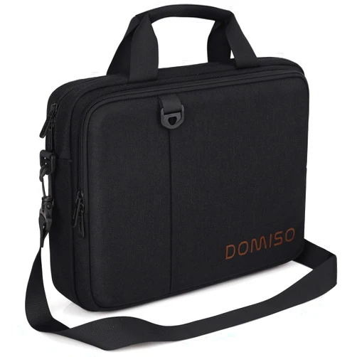DOMISO 14 inch Laptop Bag Business Briefcase Water-resistant Notebook Messenger Shoulder Bag for 14