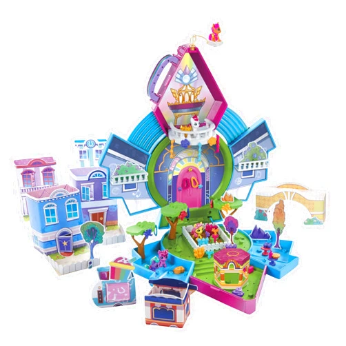 My Little Pony Mini World Magic Epic Crystal Brighthouse Toy, Buildable Playset with 5 Collectible Figures, for Kids Ages 5 and Up
