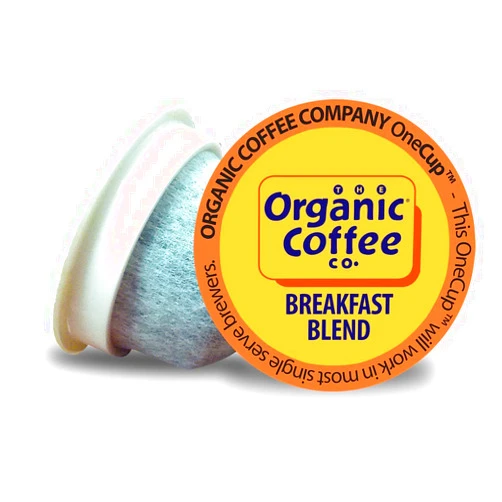 The Organic Coffee Co. Compostable Coffee Pods - Breakfast Blend (80 Ct) K Cup Compatible including Keurig 2.0, Medium Roast, USDA Organic