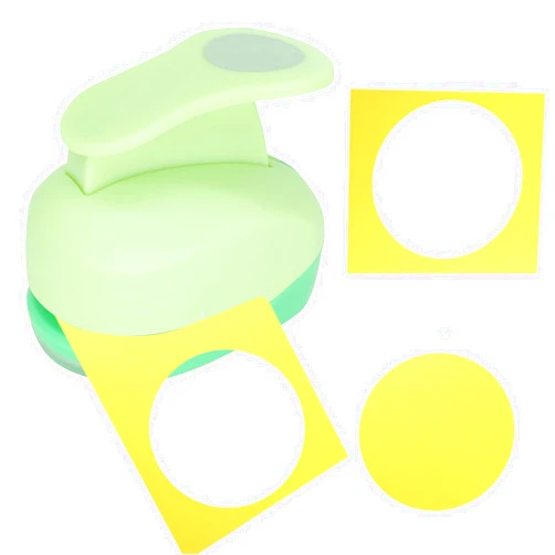 Hovesty 2 Inch Circle Paper Punch, Hole Punch Shapes, Circle Cutter Tool for Paper, Hole Puncher for Crafts, Scrapbooking, Cardstock, Greeting Cards, DIY, Kids Arts