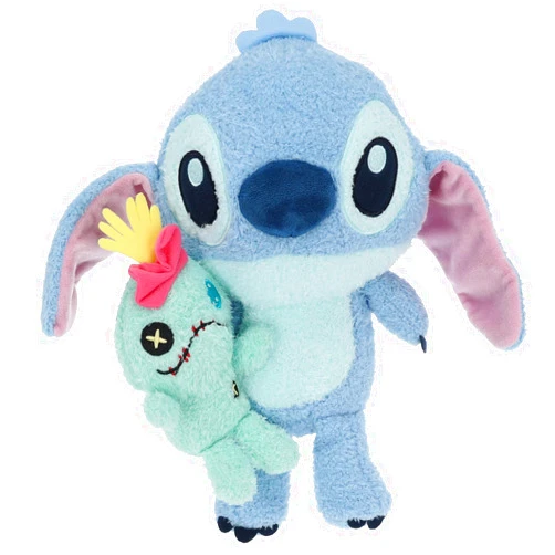 KIDS PREFERRED Disney Baby Stitch with Little Scrump Cuteeze Collectible Plush Stuffed Animal Baby Toy, Disney Stitch Toys for Infants & Toddlers