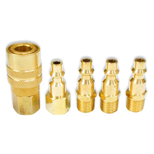 WANSON 5 Piece Quick Brass Coupler Set | 1/4
