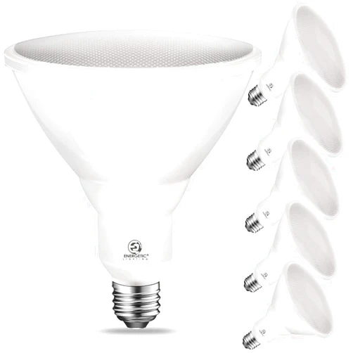 Energetic Lighting Energetic PAR38 LED Flood Outdoor Light Bulb, 2700K Soft White, 90 Watt Equivalent (11W), Wet Rated, 900LM, E26 Base, Non-Dimmable, ETL, 6 Pack