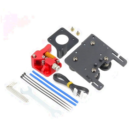 Zeberoxyz Upgrade Direct Drive Support Aluminum Plate with 4pcs POM Pulleys with Dual Gear Extruder Kit Easy Print Filament Only for Ender 6 3D Printer(Dual Gear Extruder Kit)