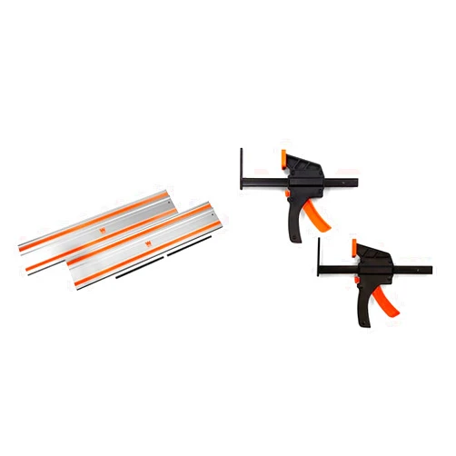 WEN CT9110 110-Inch Track Saw Track Guide Rail and Adapters and WEN 36053C 6