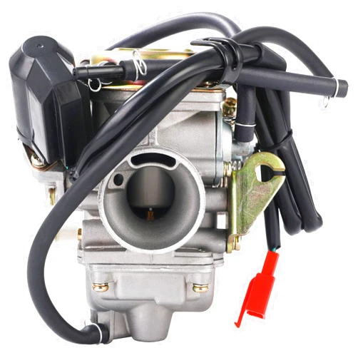 PowerMotor PD24J Carburetor for 4-Stroke GY6 125cc 150cc ATV Go Karts Scooter Mopeds QMJ/QMI157 QMJ/QMI152 - Manifold Intake Diameter 24mm PD24J Carb