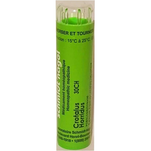 Schmidt-Nagel Crotalus Horridus 30CH Homeopathy Medicine Schmidt-Nagel Canada (Homeodel), 90 pellets/granules