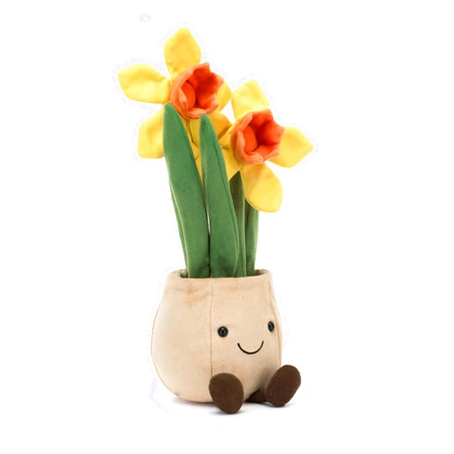 Jellycat Amuseables Daffodil Pot Stuffed Animal Plush