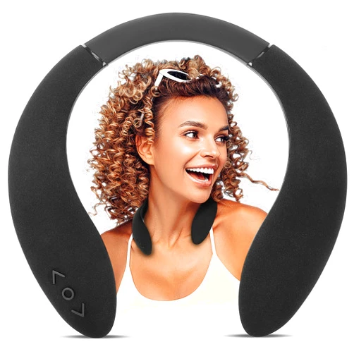 JQKZH Neckband Bluetooth Speaker, Neck Bluetooth Speaker Wireless, Wearable Bluetooth Speaker System for Gaming, Movies and Music, True 3D Stereo Surrounding