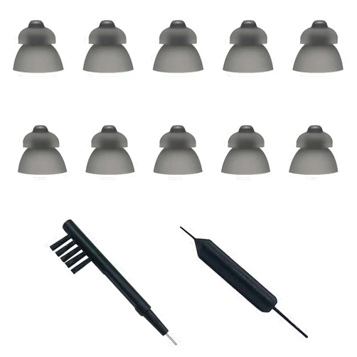 Anico Smokey Power Domes Closed Ear Tips 4.0 for Phonak Marvel Hearing aids with Cleaning Tools Brush Cleaner and Carry Case (Medium)