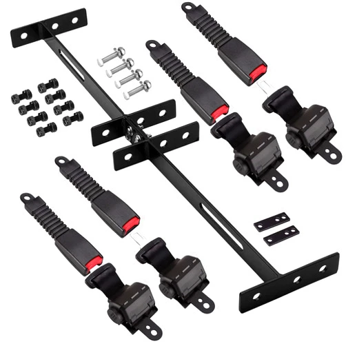 LEAPGOMAX Universal Golf Cart Seat Belts 4 Retractable Belts Max Length 42