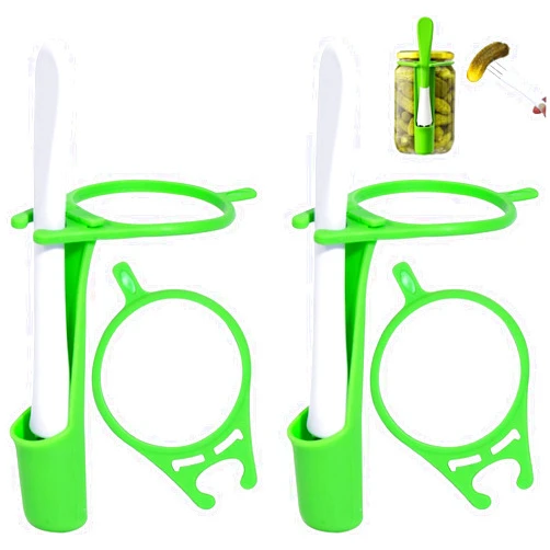NUTLET 2 Pieces Pickle Fork Tool Sets, Kitchen Pickle Fork 304 Stainless Steel Pickle Grabber for Jar Pickle Holder