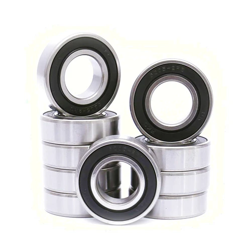 FKG 6205-2RS 25x52x15mm Deep Groove Ball Bearing Double Rubber Seal Bearings Pre-Lubricated 10 Pcs