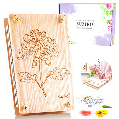 Suziko Large Flower Press Kit for Adults& Kids Flower &Plant Preservation Kit Measures 10.8