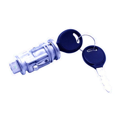 SHLPDFM 1 Set Ignition Switch Lock Cylinder silver with black keys Compatible with Chrysler Dodge Jeep Plymouth 5003843AB V6 703719