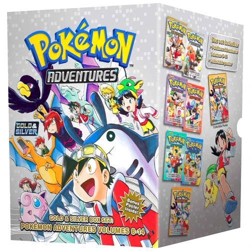 Hidenori Kusaka,Satoshi Yamamoto,MATO Pokémon Adventures Gold & Silver Box Set (Set Includes Vols. 8-14) (2) (Pokémon Manga Box Sets)