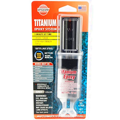 VersaChem 47909-12PK Titanium Epoxy System - 25 ml Tube, (Pack of 12) , Gray