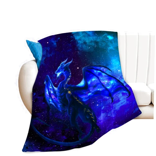 Tijuboni Dragon Blanket for Boys Men Dragon Space Throw Blanket for Kids Adults Ultra Soft Cozy Fleece Blanket for Couch Sofa ​Bed 40