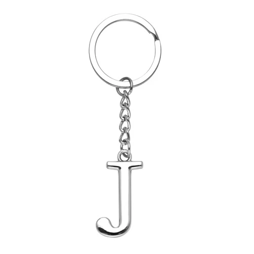 Yuxh Keychain A-Z Single Letter Keyring DIY Key Ring Cool Little Gift