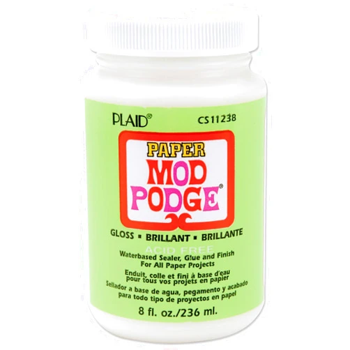 Mod Podge Gloss Waterbase Sealer, Glue Paper (8-Ounce), CS11238 Finish, 8 Ounce, 8 Fl Oz