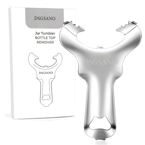 DSGSANO Jar Opener and Bottle Opener Ideal for Seniors with Arthritis and People with Weak Hands, Stainless Steel Jar Opener, No Lid Dent Or Damage