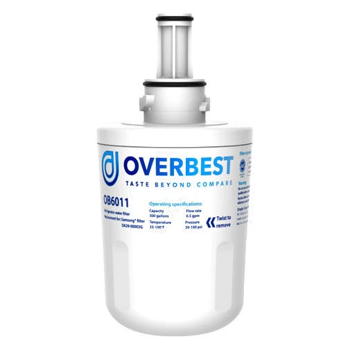 Overbest DA29-00003G Refrigerator Water Filter, Replacement for Samsung DA29-00003G, DA29-00003B, DA29-00003A, Aqua-Pure Plus, HAFCU1