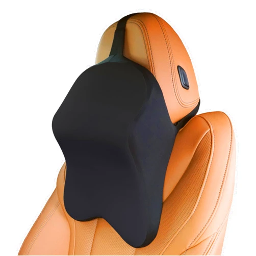 CozyCar Car Neck Pillow – 100% Memory Foam - Ergonomic Neck Support Car Pillow for Driving Seat – Washable Cover – Car Headrest Pillow Cushion - Travel Pillows - Universal Fit (Black, Standard)