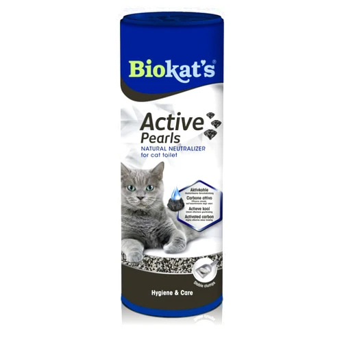 Biokat's Biokat’s Active Pearls - Cat Litter additive with Activated Carbon Improves Odour Binding and Absorption Capacity of The cat Litter - 1 can (1 x 700 ml)