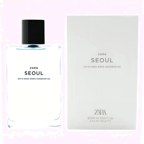 Zara Man Seoul 532-8 Sinsadong, Gangnam-Gu Cologne for Men Fragrance EDT Eau De Toilette 90 ML (3.04 FL OZ)