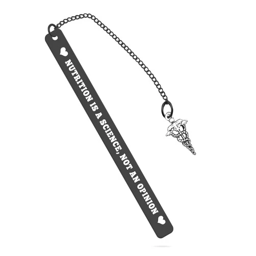 Heigebi Dietitian Gift for Women Men Reading Book Lover Student Inspirational Bookmark for Registered Dietitian Graduation Christmas Birthday Gift for Daughter Son Friends RDN