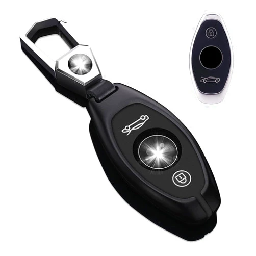 JanneChou Premium Aluminum Alloy Key Fob Cover Case Compatible for Mclaren 675LT 625C 600LT 570GT 720S With Key Chain